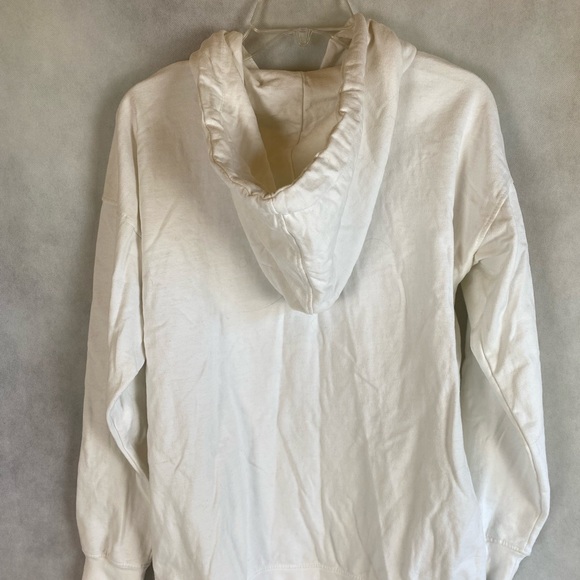 MISSGUIDED white tennis sports brushed back oversized hoodie - Picture 7 of 7